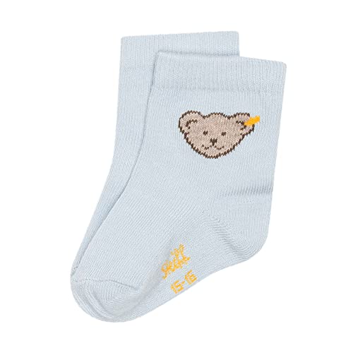 Steiff Unisex Baby kurz Socken GOTS, Celestial Blue, 14 von Steiff