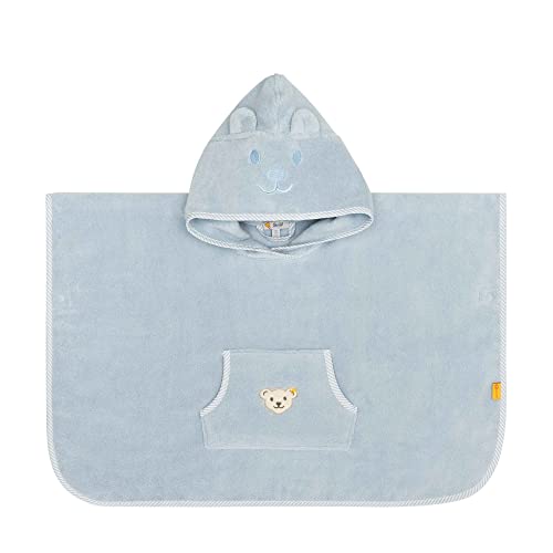 Steiff Unisex Kinder Mini Basic Bade Poncho, Celestial Blue, One Size von Steiff