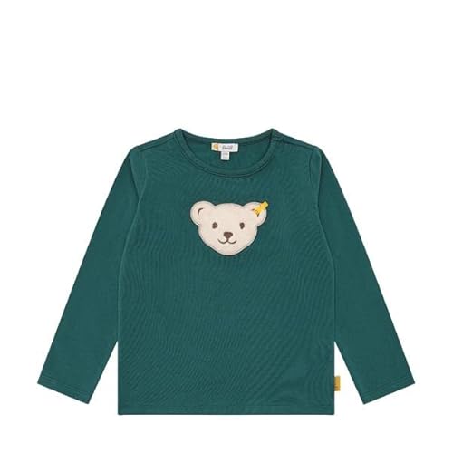 Steiff Unisex Kids T Langarm Teddykopf mit Squeezer Shirt, Jasper, 116 von Steiff