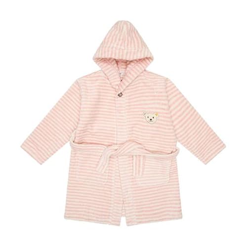 Steiff Unisex Kinder Mini Basic Bademantel, SILVER PINK, 128 EU von Steiff