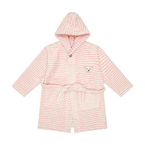 Steiff Unisex Kinder basic badjas Bademantel, SILVER PINK, 92 EU von Steiff