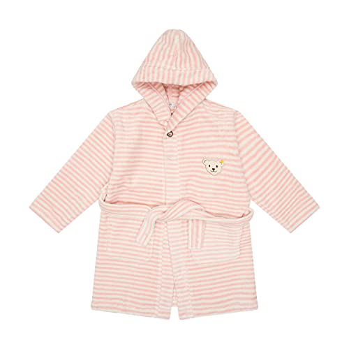 Steiff Unisex Kinder basic badjas Bademantel, SILVER PINK, 92 EU von Steiff
