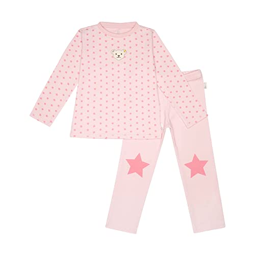 Steiff Unisex Schlafanzug 2tlg. lang Pyjamaset, Silver PINK, 110 von Steiff