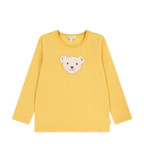 Steiff Unisex Kinder Sweatshirt T-Shirt Langarm, Ochre, 92 EU von Steiff