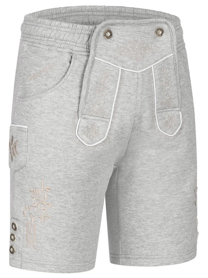 Steigenhöfer Manufaktur Jogginghose "MORITZ" kurze Jogginghose im Lederhosen Look Herren Tracht für Oktoberfest Wiesn und weitere Feierlichkeiten von Steigenhöfer Manufaktur