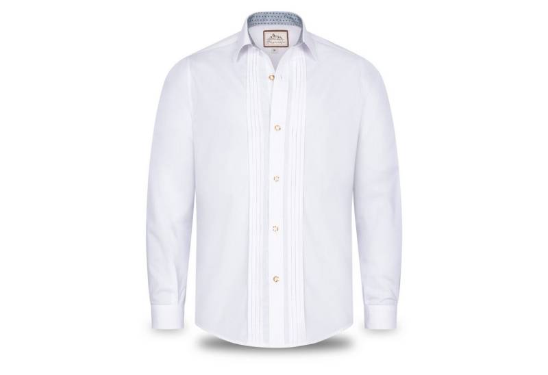 Steigenhöfer Manufaktur Trachtenhemd Langarm - Victor - Herren Hemd mit Kentkragen & Hornoptik-Knöpfe Traditionell bayrisches Hemd mit angenehmen Tragekomfort - Oktoberfest von Steigenhöfer Manufaktur