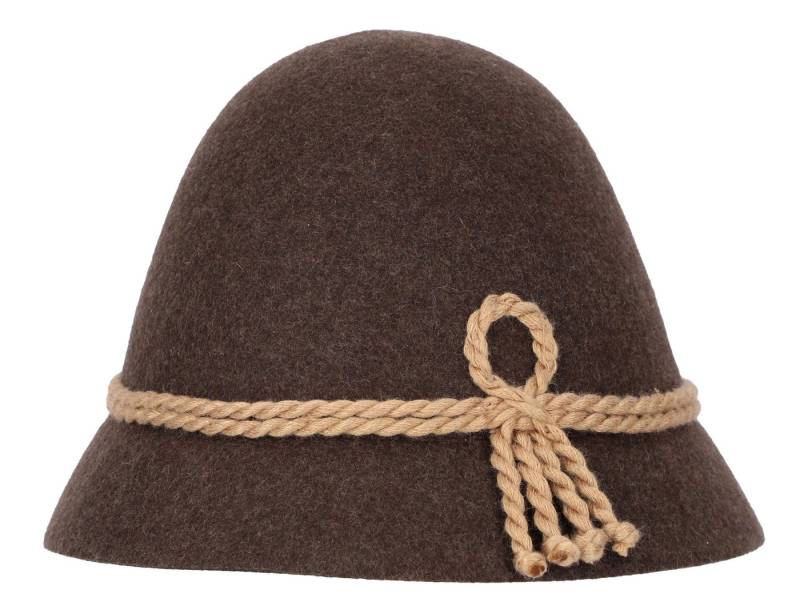 Steigenhöfer Manufaktur Trachtenhut Herren Heinrich - bayrischer Wanderhut Stopselhut aus 100% Schurwolle Schmale Krempe & Kordel - 2-Fach Kordel - Ideal fürs Oktoberfest von Steigenhöfer Manufaktur