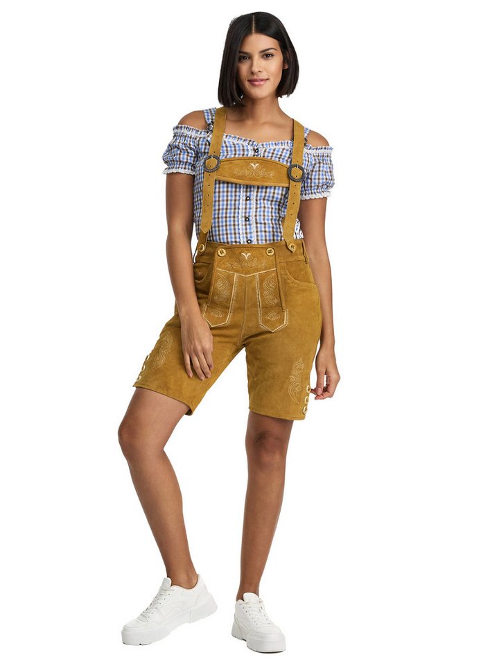 Steigenhöfer Manufaktur Trachtenlederhose Damen Shorts bequeme alternative zum Dirndl von Steigenhöfer Manufaktur