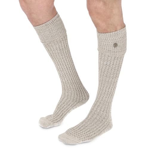 Steigenhöfer Manufaktur Trachtensocken Herren und Damen Lang – Klassische Trachtenstrümpfe im Zopfmuster – Oktoberfest Strümpfe aus Baumwolle für Männer & Frauen – Naturbraun mit Edelweiß – 39-42 Steigenhöfer Manufaktur Trachtensocken Herren und Damen Lang – Klassische Trachtenstrümpfe im Zopfmuster – Oktoberfest Strümpfe aus Baumwolle für Männer & Frauen – Naturbraun mit Edelweiß – 39-42 von Steigenhöfer Manufaktur