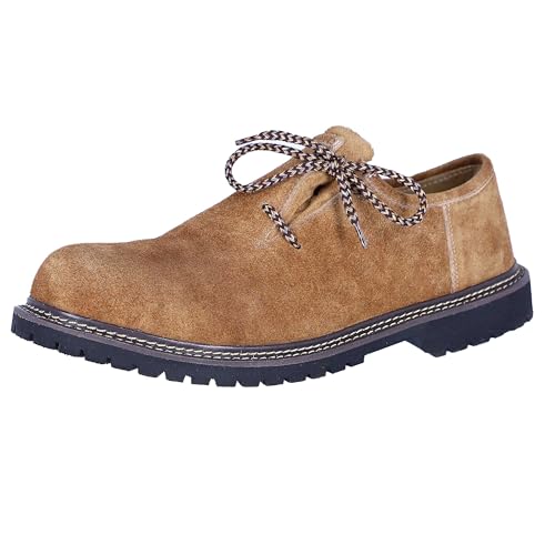 Trachtenschuhe Herren - Haferlschuhe für Männer - Florian - Echtes Leder - Optimale Passform und traditionelles Design - Herrenschuhe fürs Oktoberfest und Feierlichkeiten - Hellbraun - Gr. 47 Trachtenschuhe Herren - Haferlschuhe für Männer - Florian - Echtes Leder - Optimale Passform und traditionelles Design - Herrenschuhe fürs Oktoberfest und Feierlichkeiten - Hellbraun - Gr. 47 von Steigenhöfer Manufaktur
