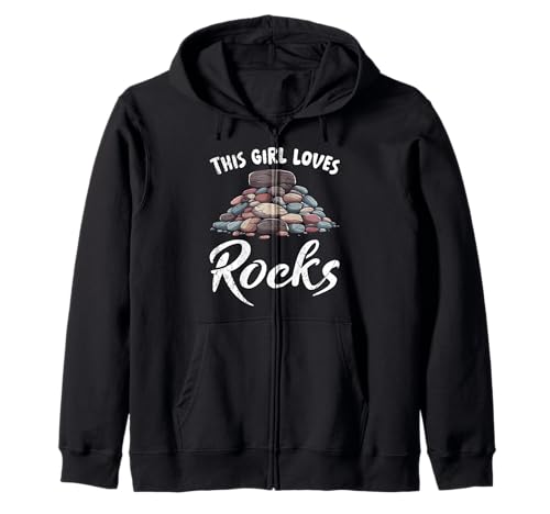 Steine Sammlung THIS GIRL LOVES ROCKS Lustiges Steinsammler Kapuzenjacke Steine Sammlung THIS GIRL LOVES ROCKS Lustiges Steinsammler Kapuzenjacke von Stein Sammler Shirt Steine Sammlung Kristalle