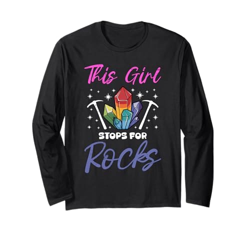 Steine Sammlung THIS GIRL STOPS FOR ROCKS Steinsammler Langarmshirt Steine Sammlung THIS GIRL STOPS FOR ROCKS Steinsammler Langarmshirt von Stein Sammler Shirt Steine Sammlung Kristalle