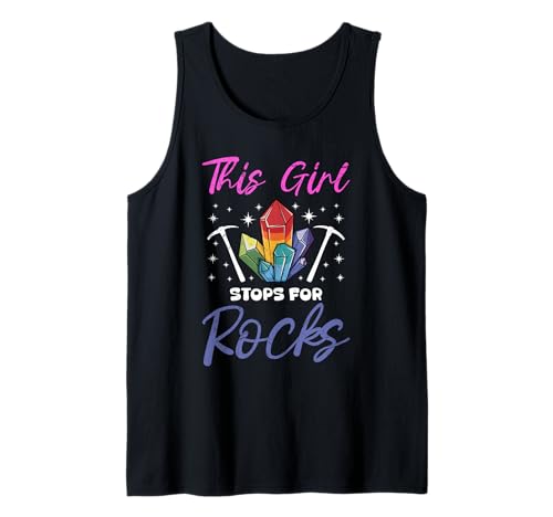 Steine Sammlung THIS GIRL STOPS FOR ROCKS Steinsammler Tank Top Steine Sammlung THIS GIRL STOPS FOR ROCKS Steinsammler Tank Top von Stein Sammler Shirt Steine Sammlung Kristalle