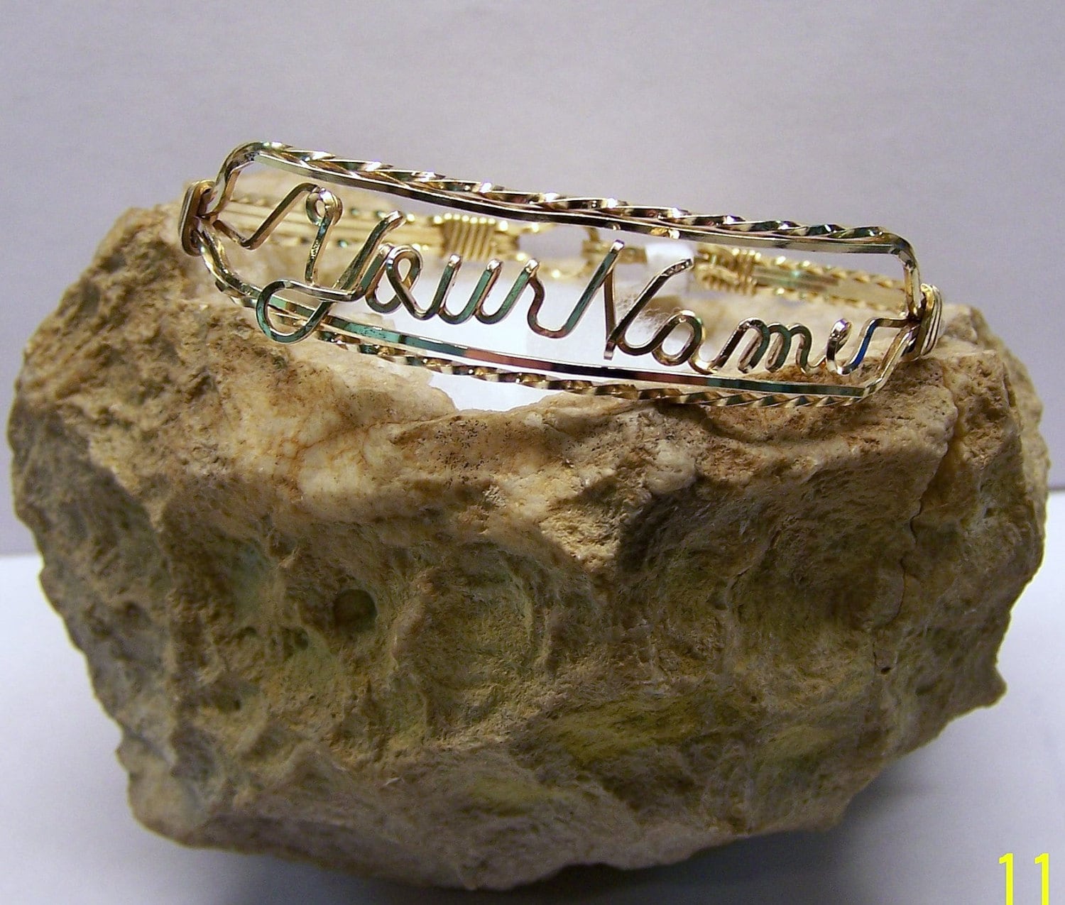 4 Draht Namensarmband von SteinGemJewelry