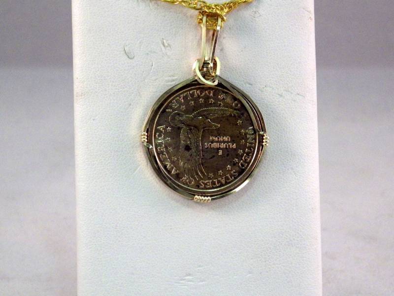 Münze Anhänger Münze Anhänger von SteinGemJewelry