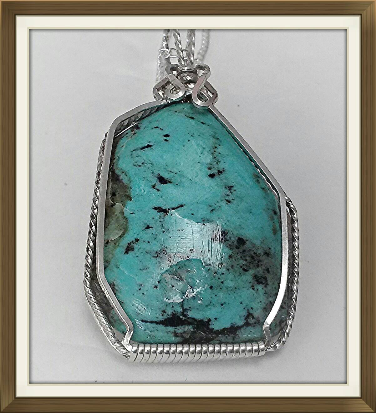 Türkis Anhänger | Groß von SteinGemJewelry