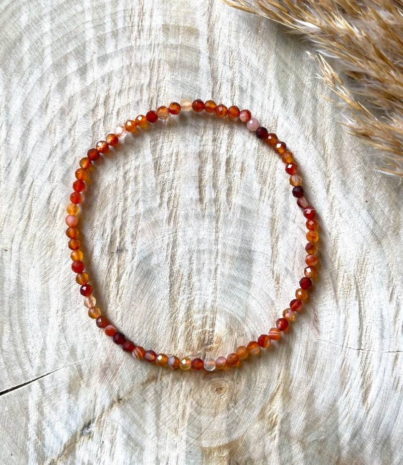 Facettiertes Karneol Armband von SteinInsel