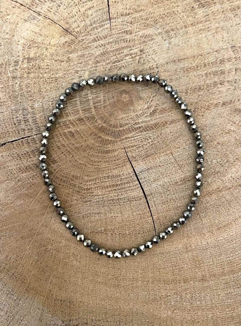 Facettiertes Pyrit Armband - 3 Mm Facettiertes Pyrit Armband - 3 Mm von SteinInsel