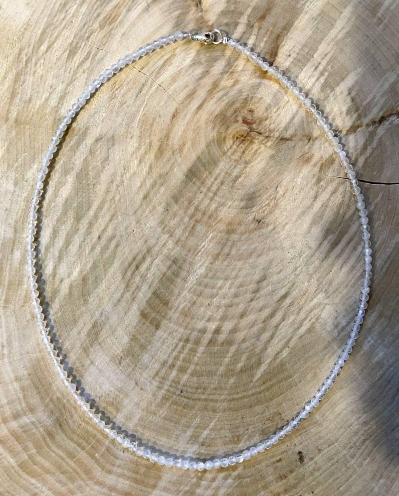 Regenbogen Mondstein Halskette - Facettiert | A-Qualitat von SteinInsel