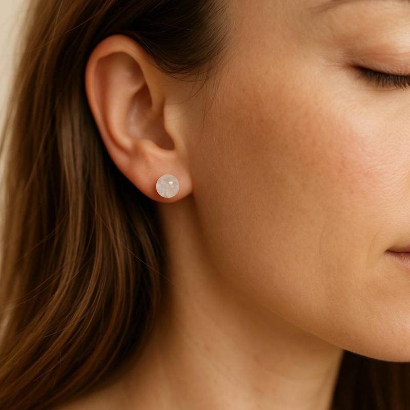 Ohrstecker Damen Rund Handgemacht, Naturschmuck Aus Edelstahl Und Natursteine, Geschenk Für Frauen, Steinschmuck Austria Ohrstecker Damen Rund Handgemacht, Naturschmuck Aus Edelstahl Und Natursteine, Geschenk Für Frauen, Steinschmuck Austria von SteinSchmuckAustria