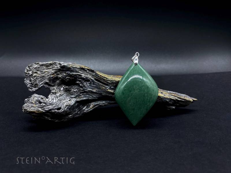 Anhänger Edelstein Aventurin, Silber 925 von Steinartig