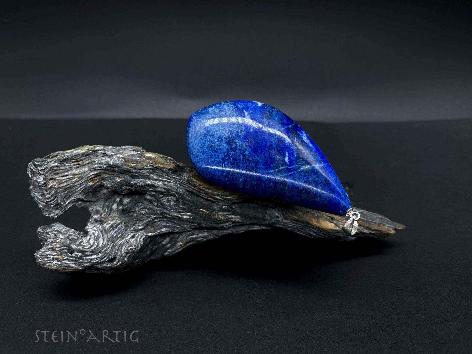Anhänger Edelstein "Lapislazuli', Silber 925 von Steinartig