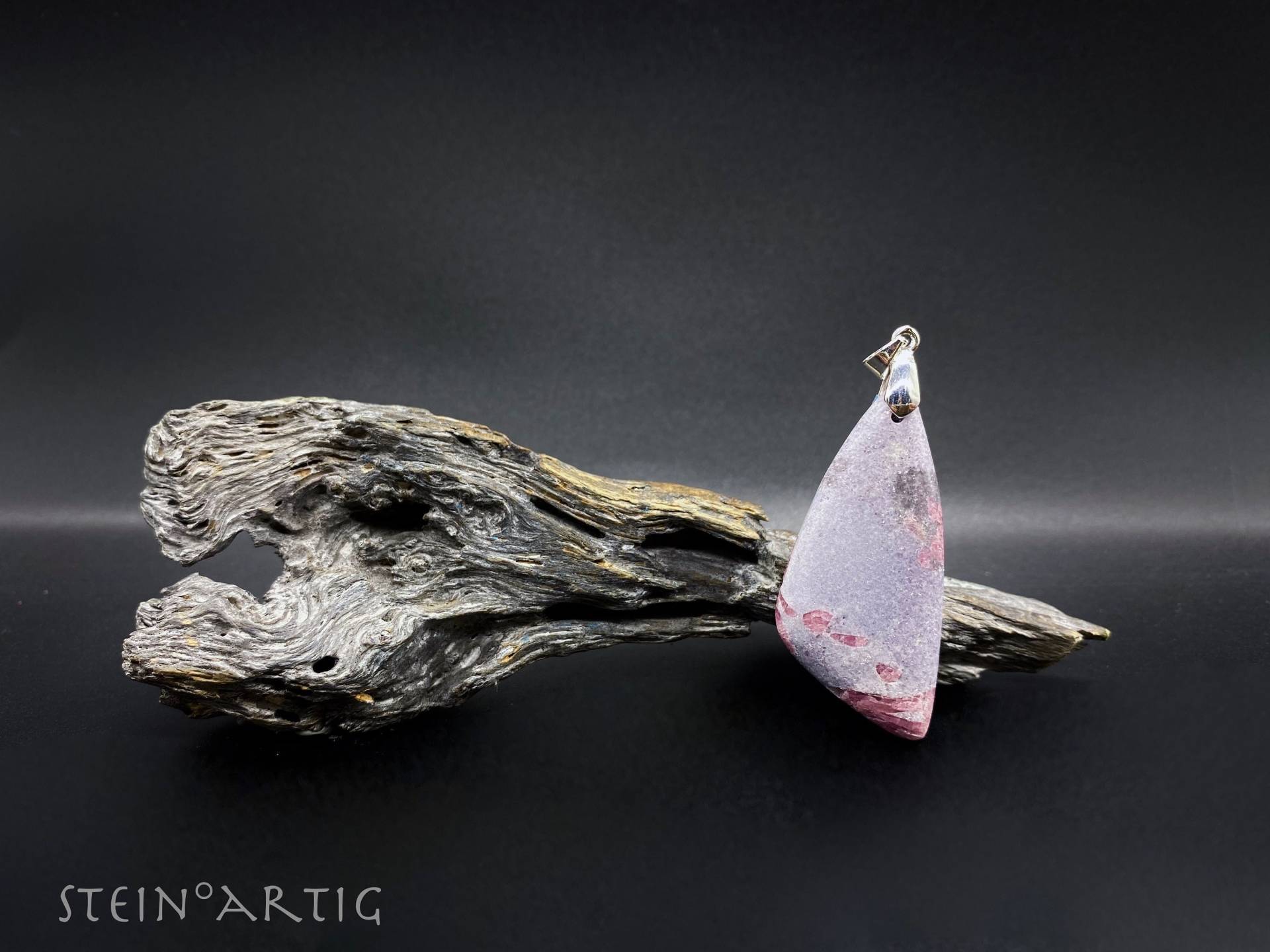 Anhänger "Lepidolith Mit Turmalin', Silber 925 Anhänger "Lepidolith Mit Turmalin', Silber 925 von Steinartig