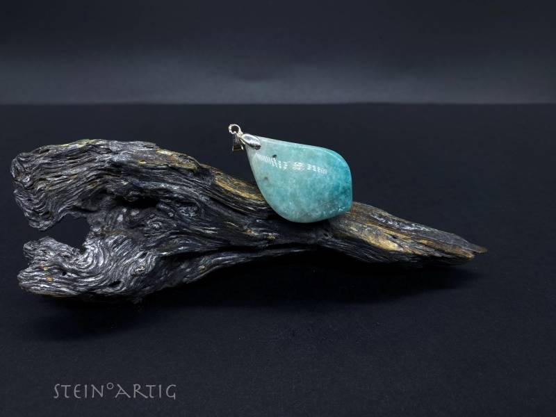 Edelstein Anhänger "Aquamarin ", Silber 925 von Steinartig