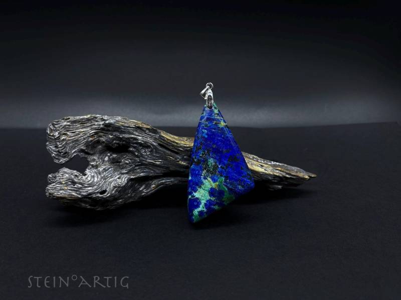 Edelstein Anhänger "Azurit-Malachit' von Steinartig