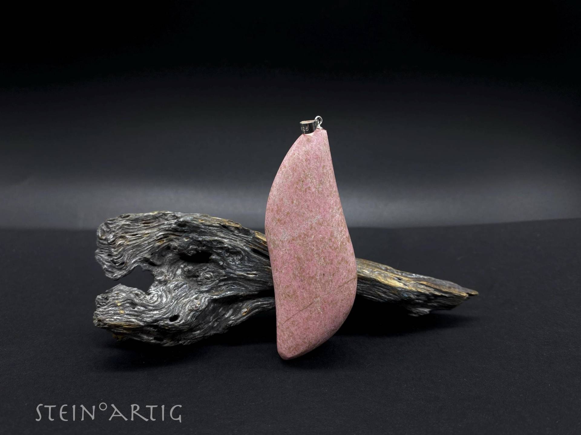 Edelstein Anhänger "Cherry - Thulit'xl Silber 925 von Steinartig