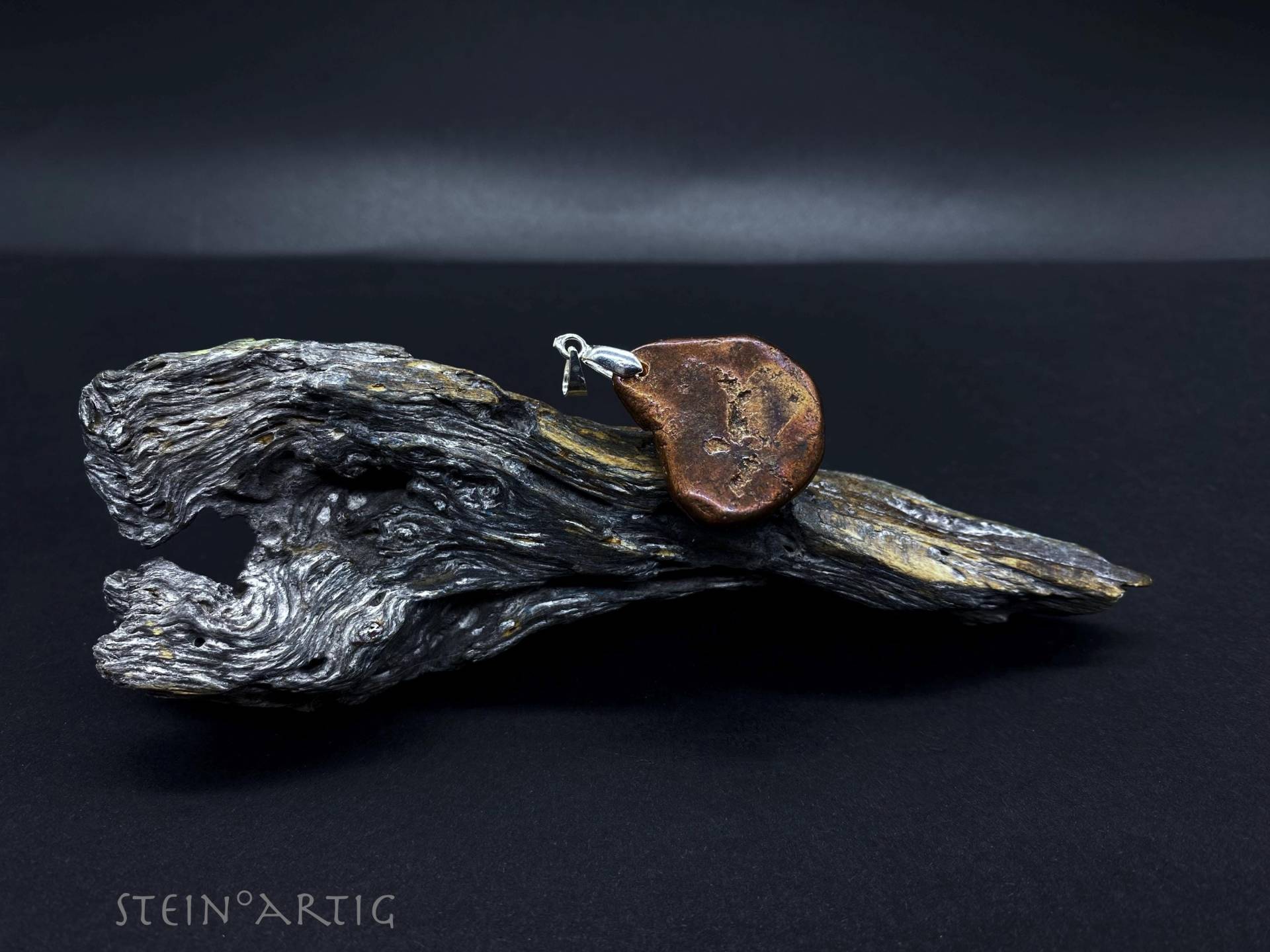 Edelstein Anhänger "Kupfer', Silber 925 von Steinartig