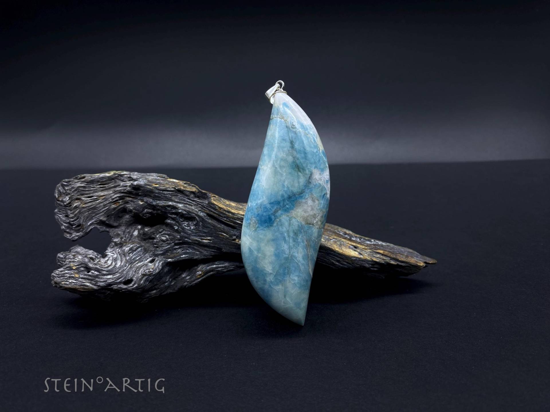 Edelstein Anhänger "Lazulith' Rar, Silber 925 von Steinartig