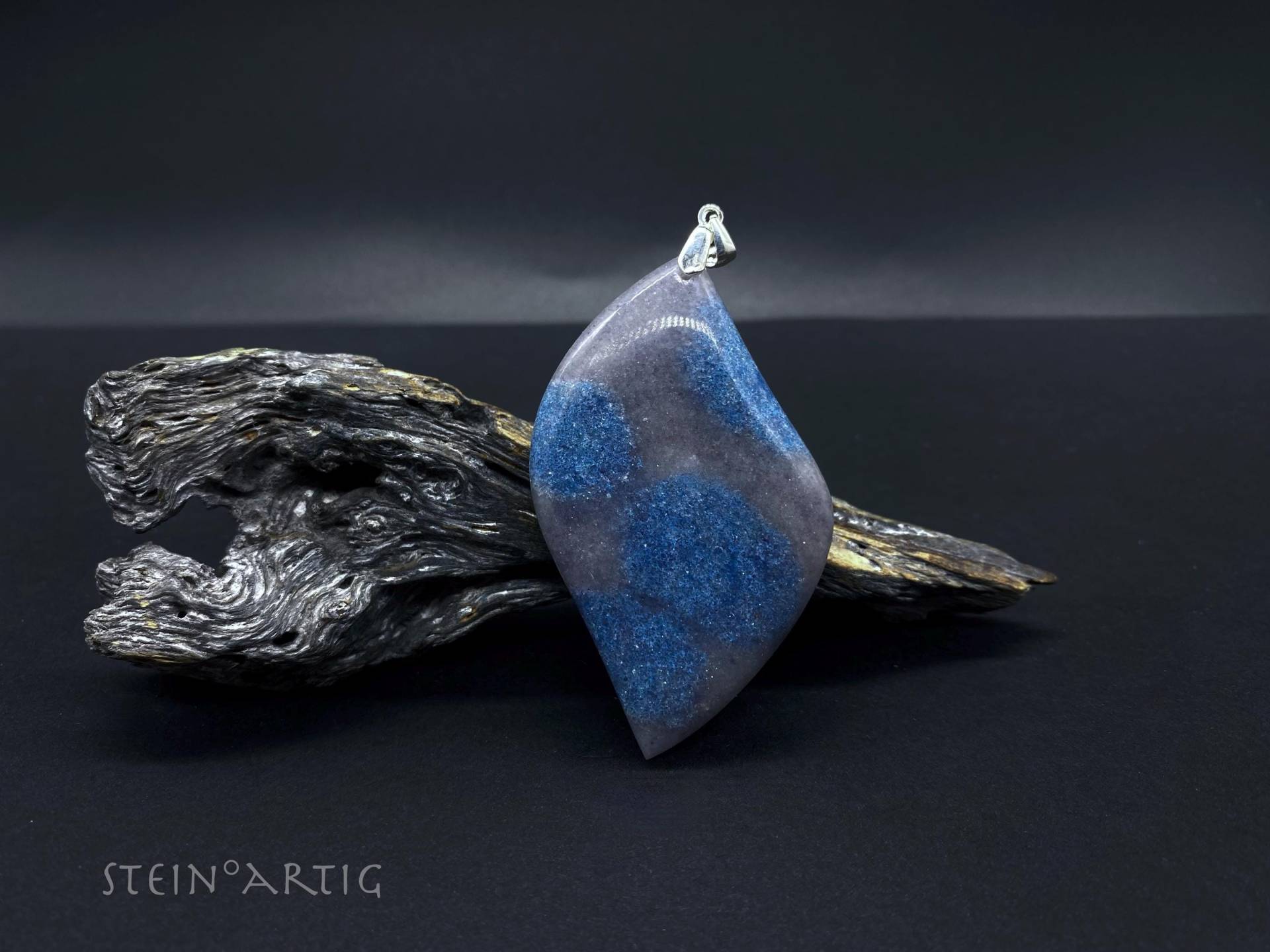 Edelstein Anhänger "Paraiba Quarz' Rar, Silber 925 von Steinartig