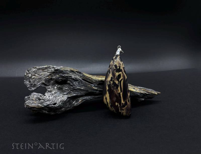 Edelstein Anhänger "Pyrophyllit', 925 Silber von Steinartig