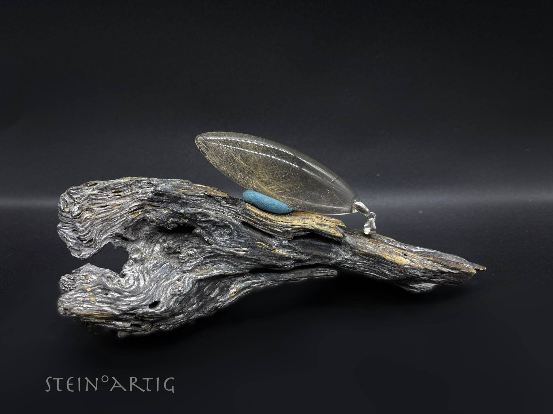 Edelstein Anhänger "Rauchquarz' Silber 925 von Steinartig