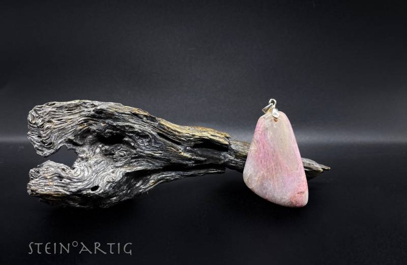 Edelstein Anhänger "Rhodonit Schweiz', Silber 925 von Steinartig