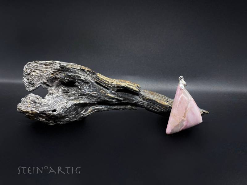 Edelstein Anhänger "Rhodonit Schweiz', Silber 925 von Steinartig