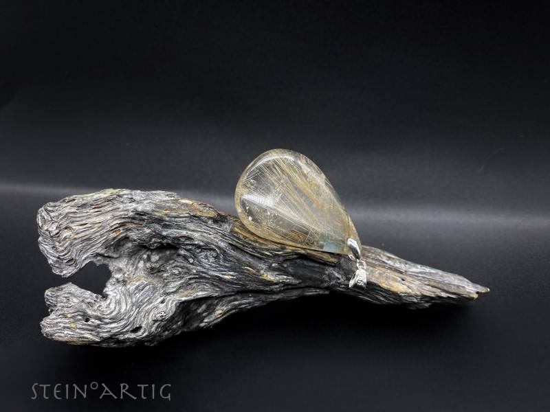 Edelstein Anhänger "Rutilquarz' Silber 925 von Steinartig