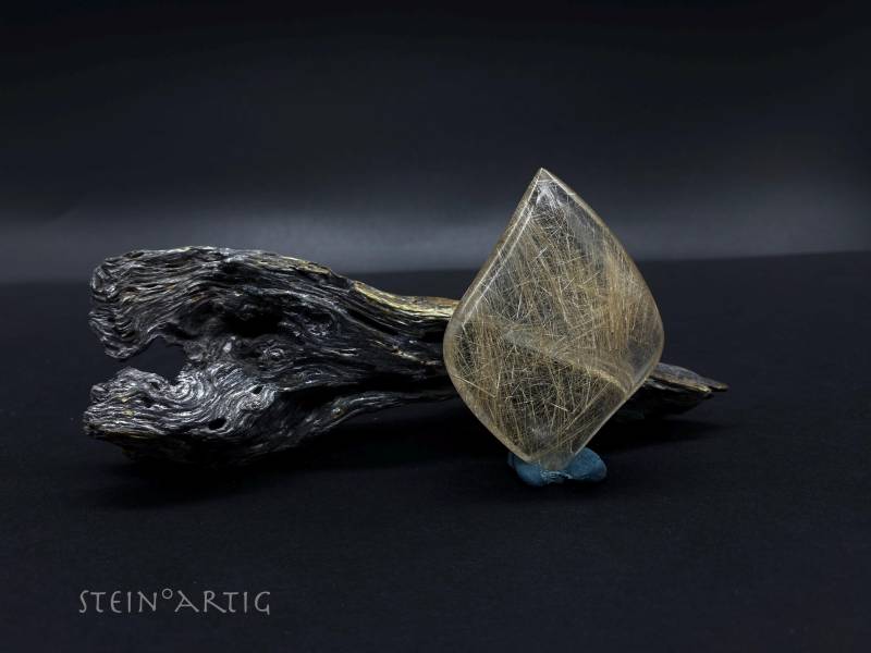 Edelstein Handschmeichler "Rutilquarz' von Steinartig