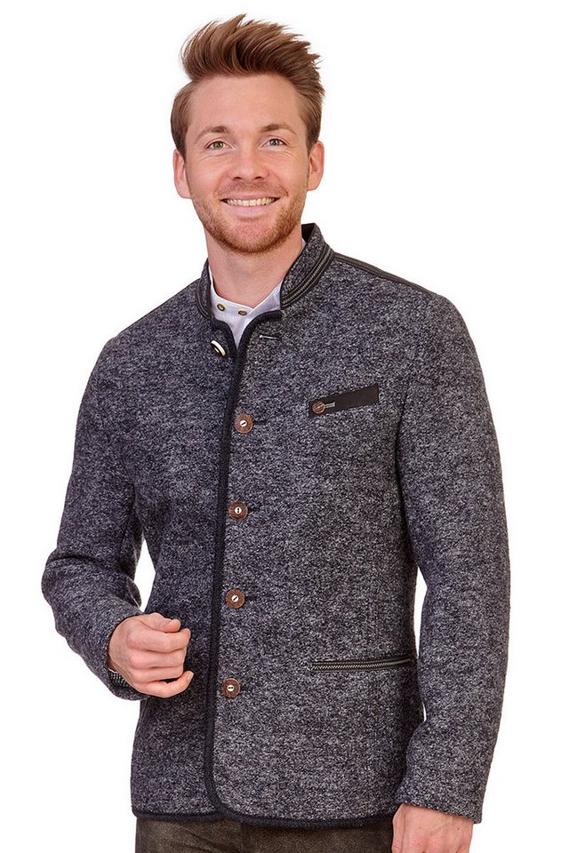 Steinbock Trachtenjanker Walkjanker - JABING - grau von Steinbock