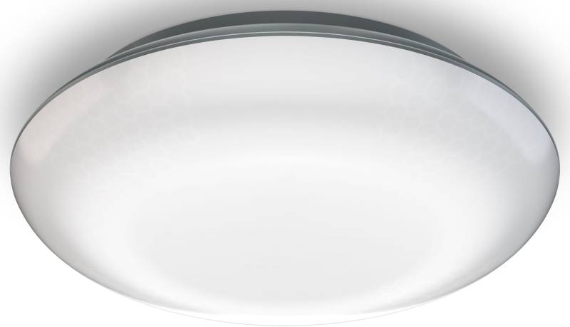 steinel LED Außen-Deckenleuchte "DL Vario Quattro", 360Â Bewegungsmelder+LED-Leuchtmittel,Innen-&Außen,Deckenlampe, Rund von Steinel