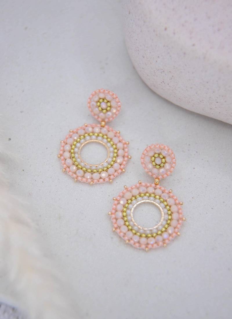 Handgefertigte Statement-Ohrringe, Perlenohrringe, Boho Ohrringe, Filigrane Einzigartiges Geschenk Für Sie von SteinerlSchmuck