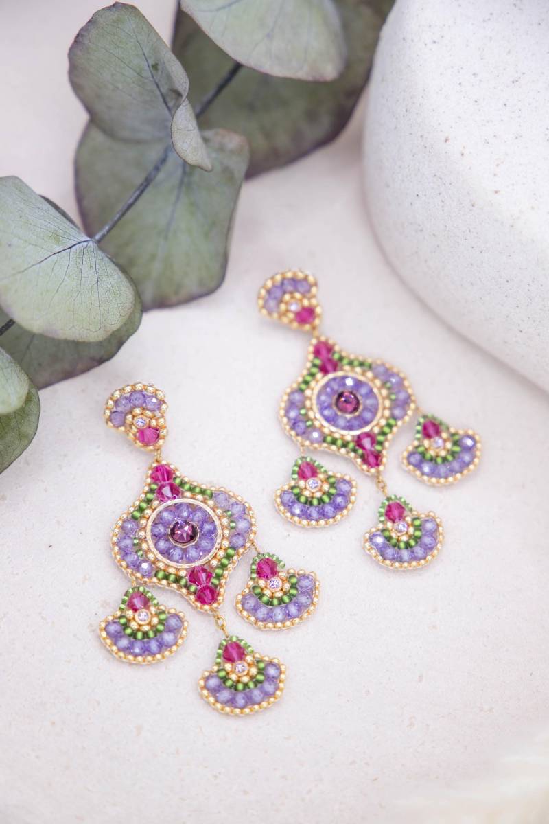 Handgefertigte Statement-Ohrringe, Perlenohrringe, Boho Ohrringe, Filigrane Einzigartiges Geschenk Für Sie Handgefertigte Statement-Ohrringe, Perlenohrringe, Boho Ohrringe, Filigrane Einzigartiges Geschenk Für Sie von SteinerlSchmuck