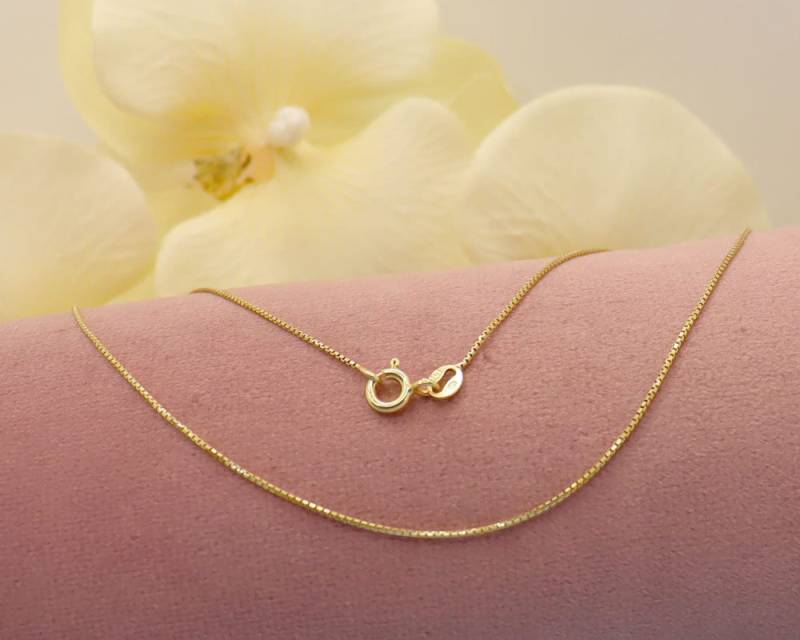 925-Silber Venezianerkette 40cm Lang Silberkette Für Anhänger Vergoldet Oder Rosevergoldet 925-Silber Venezianerkette 40cm Lang Silberkette Für Anhänger Vergoldet Oder Rosevergoldet von SteineundmehrBeads