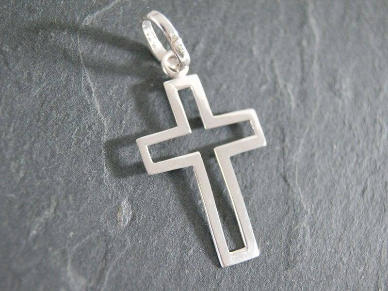 Kreuz Silberanhänger 32mm Aus 925 Sterlingsilber #4040 Kreuz Silberanhänger 32mm Aus 925 Sterlingsilber #4040 von SteineundmehrBeads
