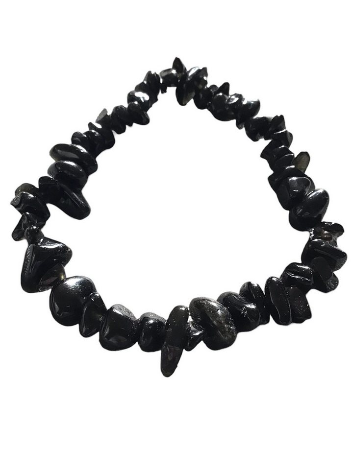 Steinfixx® Armband Turmalin (Schörl) Splitterarmband - Brasilien - starker Schutzstein (Heilstein, 1-tlg., 18 cm Umfang), 100 % echt, Handarbeit von Steinfixx®