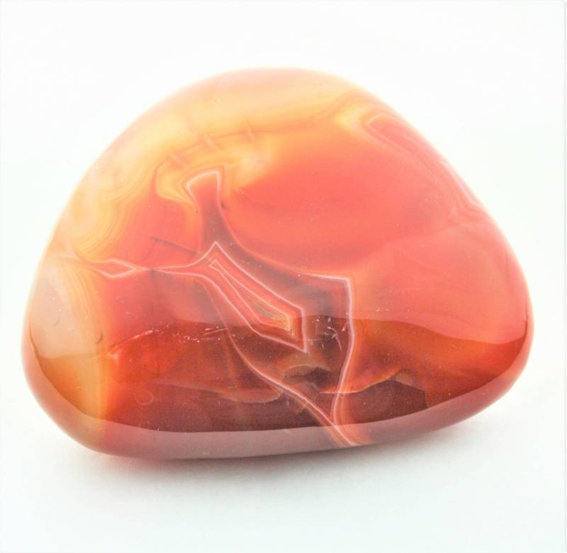 Steinfixx® Mineralstein Carneol Karneol XXL Trommelstein Heilstein 70-100 gr., (Taschenstein, 1-St., Glücksbringer), Brasilien von Steinfixx®