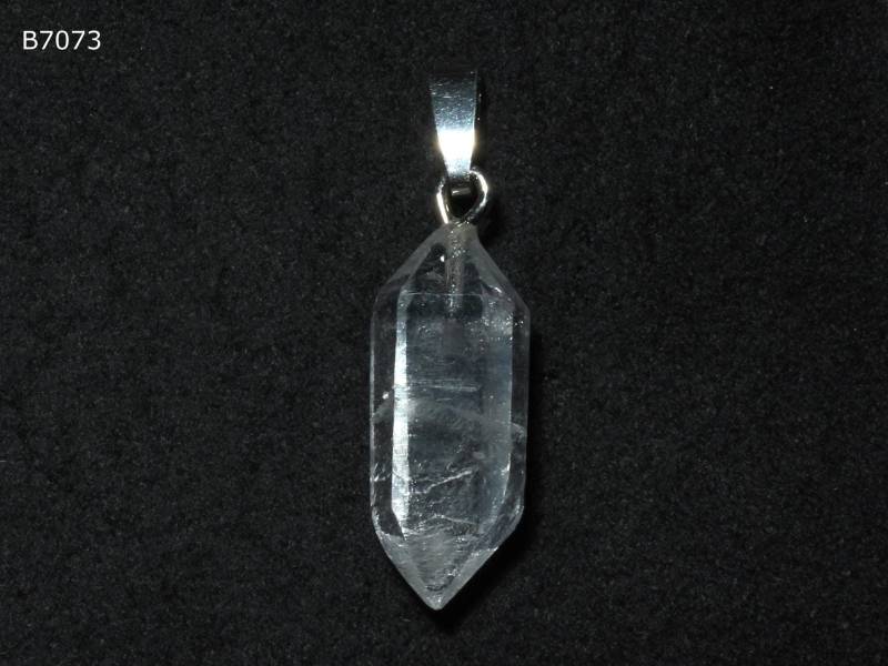 Bergkristall-Anhänger | Doppelender-Kristall Mit Schlaufe Aus 925 Silber Bergkristall-Anhänger | Doppelender-Kristall Mit Schlaufe Aus 925 Silber von SteinkraftShop