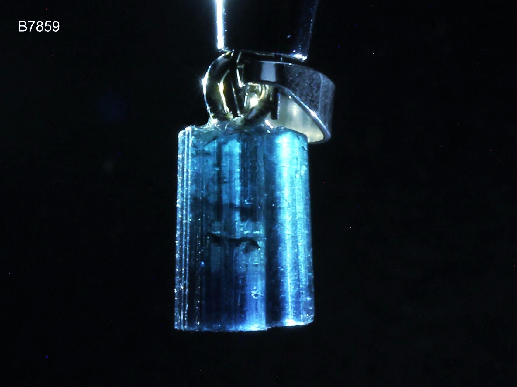 Blauer Turmalin-Anhänger | Kristall Mit Schlaufe Aus Sterling Silber Indigolith von SteinkraftShop