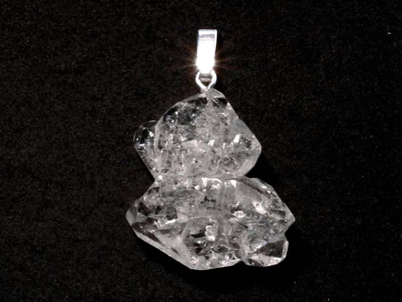 Herkimer-Anhänger | Kristallstüfchen Mit Schlaufe Aus 925 Silber 5354 von SteinkraftShop